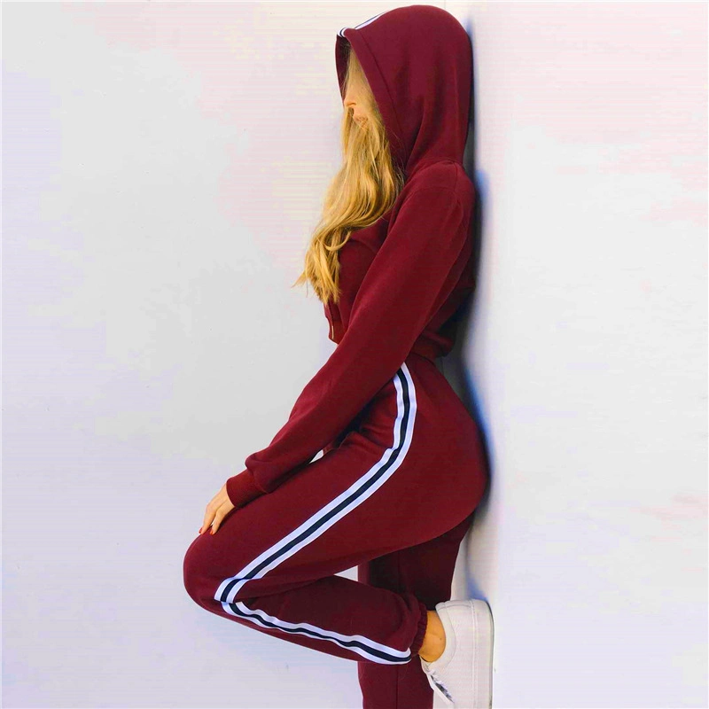 Women Casual Stylish Hoodies Tracksuit Sweatsuit Sets Workout Suit