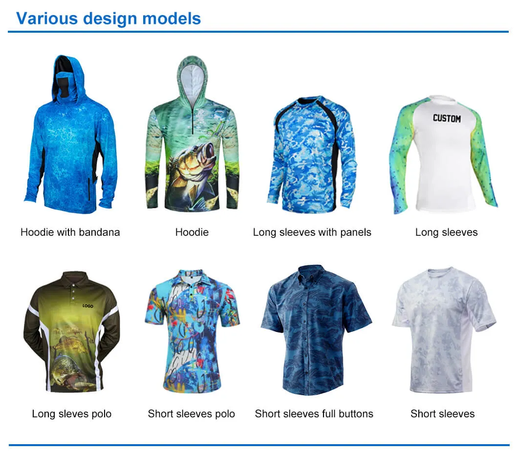 Custom Men Fishing Shirt Board Shorts Swim Trunks Swimwear Polo Clothing Cycling Arm Sleeves Socks Hockey Basketball Football Jersey Uniform Sports Wear Apparel